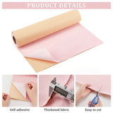 Adhesive Velvet Flocking Liner, for Jewelry Drawer Craft Fabric Peel Stick, Pink, 300x43x0.05cm