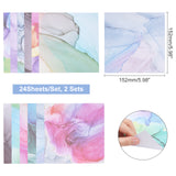 DIY Scrapbook Paper, Gradient?Color, Marble Pattern, 15.2x15.2x0.01cm, 24sheets/set