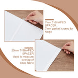 11Pcs 11 Style Acrylic Bookbinding Rulers, Clear, 200x20x2.5mm, Pin: 2~30mm, 1pc/style