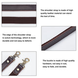 Leather Bag Straps, with Swivel Clasps, Coconut Brown, 58~59.5x1.9~2x0.4cm