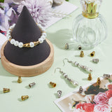 100Pcs 2 Colors Alloy Bead Cones, Cone, Mixed Color, 9.5x7mm, Hole: 1.6~4.5mm, 50pcs/color