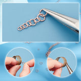 400Pcs 4 Style Brass Jump Rings, Round Ring, Rose Gold, 3~6x0.5~0.8mm, Inner Diameter: 2~4.4mm, 100pcs/style