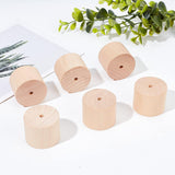 12Pcs Schima Wood Vehicle Wheels and 12Pcs Schima Wood Sticks, Toy Making Accessories, BurlyWood, Wheels: 3.95x3.2cm, Hole: 4.5mm, Sticks: 150x5mm