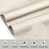 EMF Protection Fabric, Faraday Fabric, EMI, RF & RFID Shielding Nickel Copper Fabric, Antique White, 108x50x0.1cm