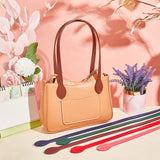 12Pcs 6 Colors Sew on PU Leather Bag Straps, Bag Replacement Accessories, Mixed Color, 59.4x3.16x0.36cm, 2pcs/color