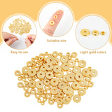 120Pcs 3 Style Brass Beads, Long-Lasting Plated, Flat Round/Disc, Heishi Beads, Real 18K Gold Plated, 4~7.5x1.5mm, Hole:, 1.6~1.8mm, 40pcs/style