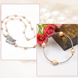 100Pcs 10 Style Brass Curved Tube Beads, Rose Gold, 10~30x1.5~2mm, Hole: 0.7~1.2mm, 10pcs/style