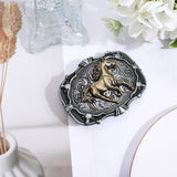 Running Horse Zinc Alloy Belt Buckle for Men, Vintage Belt Buckle, Gunmetal & Golden, 64x84x12.5mm