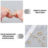 25Pairs Brass Huggie Hoop Earring Findings, with Horizontal Loop, Long-Lasting Plated, Lead Free & Nickel Free, Real 18K Gold Plated, 14.7x11.7mm, Hole: 1.8mm, 25 pairs