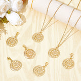 15Pcs Alloy Pendant Decorates, with 304 Stainless Steel Lobster Claw Clasps, Sun & Moon, Real 18K Gold Plated, 43mm