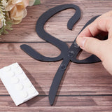 2Pcs Acrylic Spa Signs, with 30Pcs Acrylic Double-sided Sticker, Flat Round, for Salon Wall Decoration, Mixed Color, 230x190x2.9mm