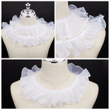 10M Polyester Pleated Lace Trims, Ruffled Ribbon, for Sewing and Art Craft Decoration, White, 3~3-1/8 inch(75~80mm), about 10.94 Yards(10m)/Bag