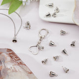 20Pcs Alloy Charms, with Pattem, Cadmium Free & Lead Free, Bell, Platinum, 13.5x9.5mm, Hole: 2mm