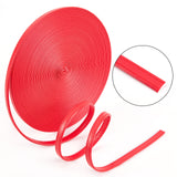 10m PU Leather Bag Handles, for Bag Replacement Accessories, Red, 0.7~0.8x0.25cm