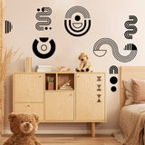 PVC Wall Stickers, Wall Decoration, Geometries Pattern, Others, 900x390mm, 2pcs/set