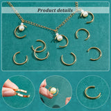 20Pcs Brass Ear Cuff Findings, with Hole, Real 14K Gold Plated, 20x17.5x2.5mm, Hole: 1.2mm