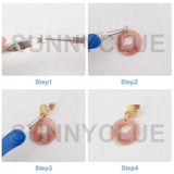 DIY Dangle Earring Making Kits, 6Pcs Flat Round & Rectangle Acrylic Pendants, 72Pcs Oval Acrylic & Plastic & Stainless Steel Linking Rings, Brass Earring Hooks & Jump Rings, Mixed Color, 98pcs/bag