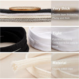 25M Double Layer Flat Cotton Cords, Hollow Cotton Rope, for Garment Accessories, PeachPuff, 11x1.2mm, 25m/roll