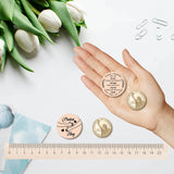 2Pcs 2 Style PU Leather Guitar Clip, with Stainless Steel Ring & Commemorative Coins, for DIY Musical Instrument Accessories, Palm Pattern, 1pc/sytle