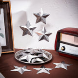 50Pcs Iron Display Decorations, Metal Star Ornament, Platinum, 68x68x0.1mm