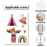 8 Sheets 8 Styles PVC Waterproof Wall Stickers, Self-Adhesive Decals, for Window or Stairway Home Decoration, Rectangle, Arrow, 200x145mm, about 1 sheets/style