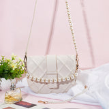 3Pcs 3 Style ABS Plastic Imitation Pearl Beaded Bag Handles, with Alloy Swivel Clasps, for Bag Replacement Accessories, White, 30.2~30.9cm, 1pc/style