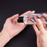 Plastic Bottles, with Clamshell Cap, Clear, 15.5cm, Bottle: 14.2x4.6cm, Capacity: 200ml