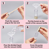Plastic Empty Refillable Airless Pump Bottle, Travel Lotion Foundation Containers, with Press U Type Pump Head, Column, Clear, 2.7x2.55x10.7cm, Capacity: 15ml(0.51fl. oz)
