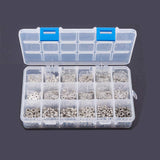 Tibetan Style Alloy Spacer Beads, Mixed Shapes, Antique Silver, Plastic Box: 16.5x10.8x3cm.