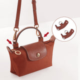 Leather Bag Handles & Undamaged Bag Triangle Buckle Connector, No Punch Detachable Bag Handle Cover, Saddle Brown, 97.7~127x1.2x0.3cm