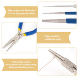 Jewelry Tool Sets, including Wire Looping Pliers Bail Making Rite Pliers and Iron Wire Winding Rods, Platinum