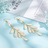 24Pcs 6 Style Brass Pendants, Leaf, Real 18K Gold Plated, 25~61.5x11~19x1~2.5mm, Hole: 1~1.6mm, 4pcs/style