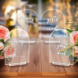 Acrylic Sign Table Number Holder, For Wedding Seat Reservation Restaurant Business Party, Word, 178x127x18mm