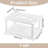 Plastic Cosmetic Brush Storage Stands, for Makeup Brush Holder, White, 13x20x10cm