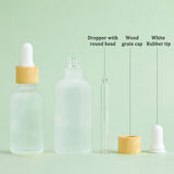 Straight Glass Eye Droppers, with Rubber Extrusion Head and Wood Grain Pattern Plastic Dust Cap, for Refillable Dropper Bottles, Yellow, Finished: 7.6x2.1cm, Capacity: 10ml(0.34fl. oz)