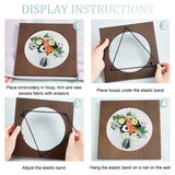 Birch Wood Embroidery Frames, Embroidery Hoops, Household Cross Stitch Sewing Tool, Square, 200x200x6mm, Inner Diameter: 150x150mm