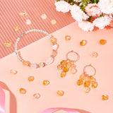 2 Strands Natural Citrine Beads Strands, Oval, 8~15x7~12x4~12mm, Hole: 1mm, about 30~45pcs/strand, 15.70''(39.88cm)