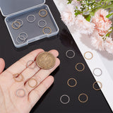 20Pcs 2 Colors  304 Stainless Steel Linking Ring, Round Bead Ring, Golden & Stainless Steel Color, 12.5x1mm, Hole: 10mm, 10pcs/color