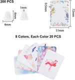 Cardboard Necklace & Earring Display Cards, with Plastic Ear Nuts, Rectangle, Mixed Color, 72x51x0.5mm