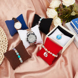 Lint Bracelet/Watch Pillow Jewelry Displays, Mixed Color, 80x75x47mm, 5 colors, 4pcs/color, 20pcs/set