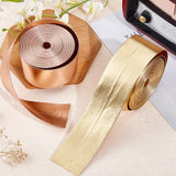 5M Flat Imitation Leather Cord, for Pillow Decor, Gold, 40x1mm, about 5.47 Yards(5m)/Roll