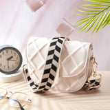 Geometric Pattern Adjustable Shouder Bag Strap, with Zinc Alloy Clasps, for Bag Replacement Accessories, Tan, 80~140x3.8x0.15cm