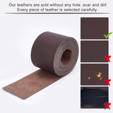 PU Leather Fabric, for Shoes Bag Sewing Patchwork DIY Craft Appliques, Coconut Brown, 5x0.13cm, 2m/roll