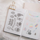 Custom PVC Plastic Clear Stamps, for DIY Scrapbooking, Photo Album Decorative, Cards Making, Stamp Sheets, Film Frame, Rabbit, 160x110x3mm