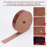 PU Leather Fabric Plain Lychee Fabric, for Shoes Bag Sewing Patchwork DIY Craft Appliques, Saddle Brown, 1.25x0.13cm