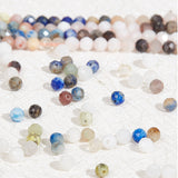 2 Strands Natural Mixed Gemstone Beads Strands, Faceted, Round, 3~3.5mm, Hole: 0.6mm, about 117~126pcs/strand, 15.16''~15.55''(38.5~39.5cm)