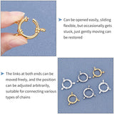 6Pcs 3 Style 304 Stainless Steel Spring Ring Clasps, Ring, Mixed Color, 2pcs/style