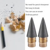Tungsten Alloy Pencil Replacement Nibs, for Infinite Pencil, Gold, 16.5x6mm, Hole: 2mm, 30pcs