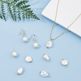 80Pcs 4 Styles ABS Plastic Imitation Pearl Pendants, with Iron and Alloy Findings, Oval & Teardrop & Flat Round, Creamy White, 17.5~23.5x10.5~14.5x5~10mm, Hole: 1.8~3mm, 20pcs/style