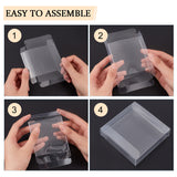 Plastic Gift Storage Case, Rectangle, Clear, 8x8x2cm